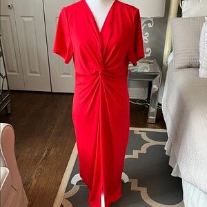 89th & Madison Elegant Red Dress Size Large NWT